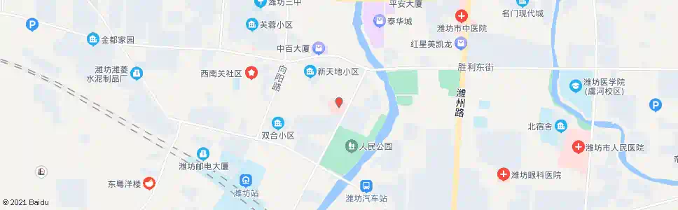 潍坊潍坊市妇幼保健院(小商品城)_公交站地图_潍坊公交_妙搜公交查询2024