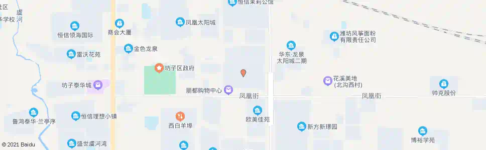 潍坊龙凤花园_公交站地图_潍坊公交_妙搜公交查询2024