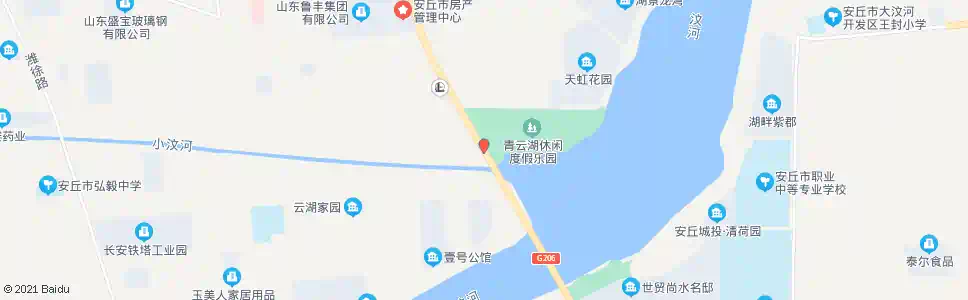 潍坊青云湖公园_公交站地图_潍坊公交_妙搜公交查询2024