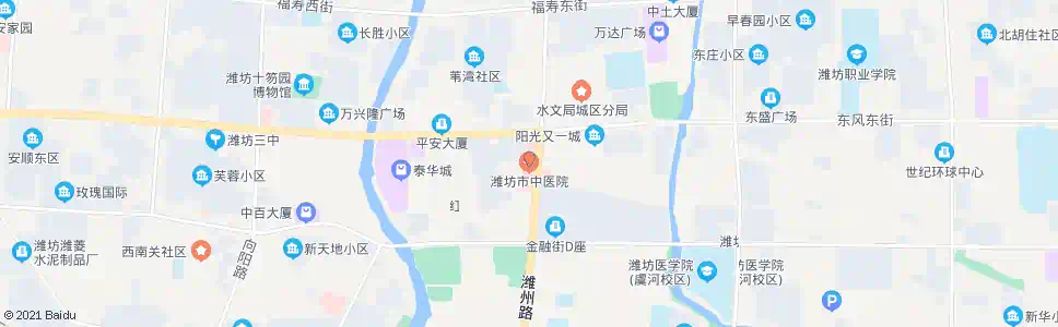 潍坊中医院_公交站地图_潍坊公交_妙搜公交查询2024