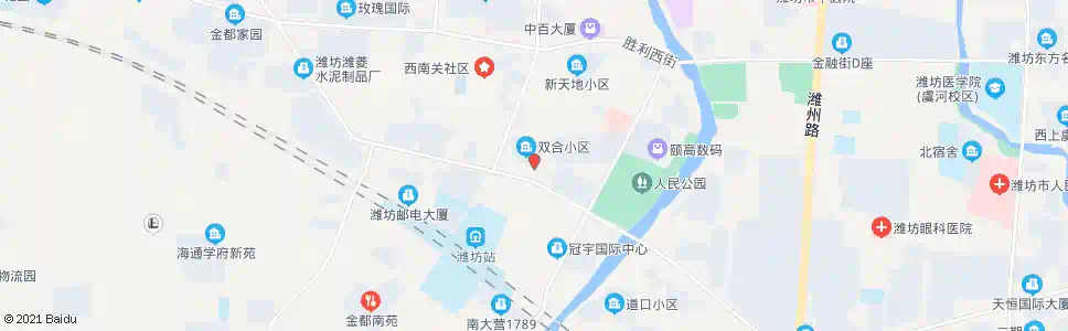 潍坊和平路邮政局_公交站地图_潍坊公交_妙搜公交查询2024