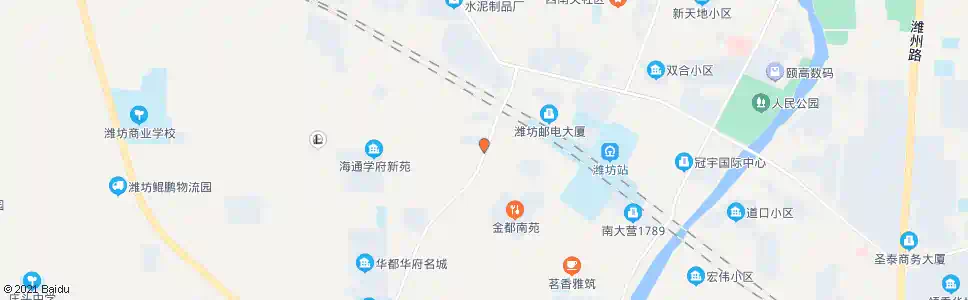 潍坊春鸢路仓南街路口_公交站地图_潍坊公交_妙搜公交查询2024