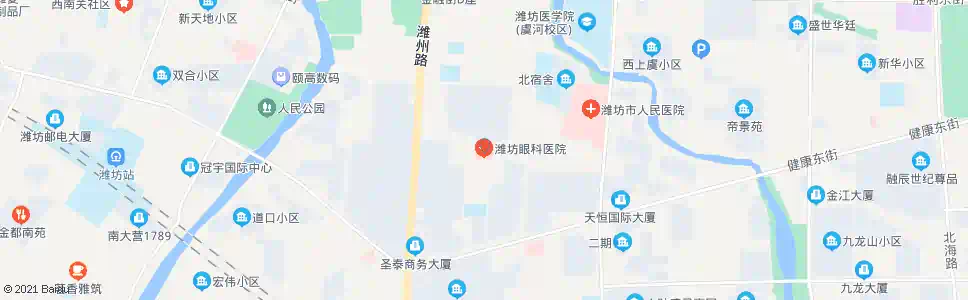 潍坊眼科医院_公交站地图_潍坊公交_妙搜公交查询2024