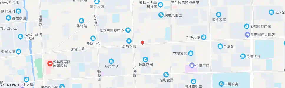 潍坊北海路北宫东街路口_公交站地图_潍坊公交_妙搜公交查询2024