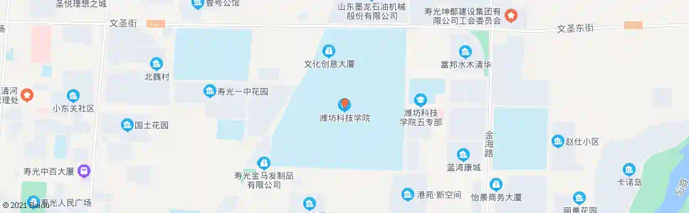 潍坊潍坊科技学院_公交站地图_潍坊公交_妙搜公交查询2024