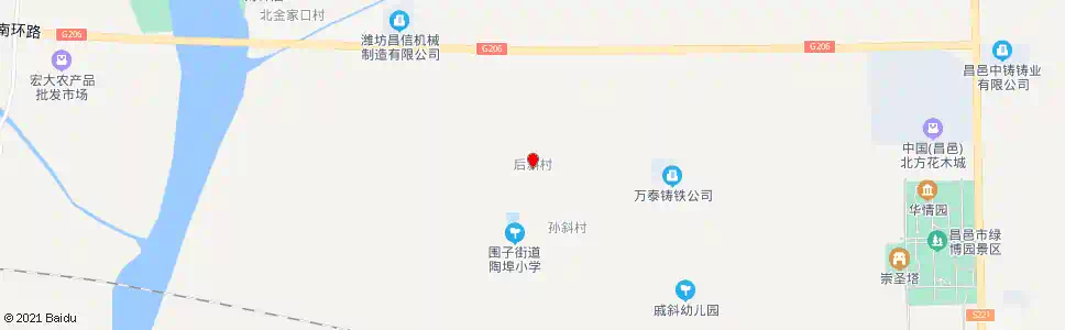 潍坊后斜村_公交站地图_潍坊公交_妙搜公交查询2024