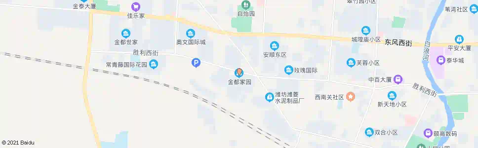 潍坊金都家园_公交站地图_潍坊公交_妙搜公交查询2024