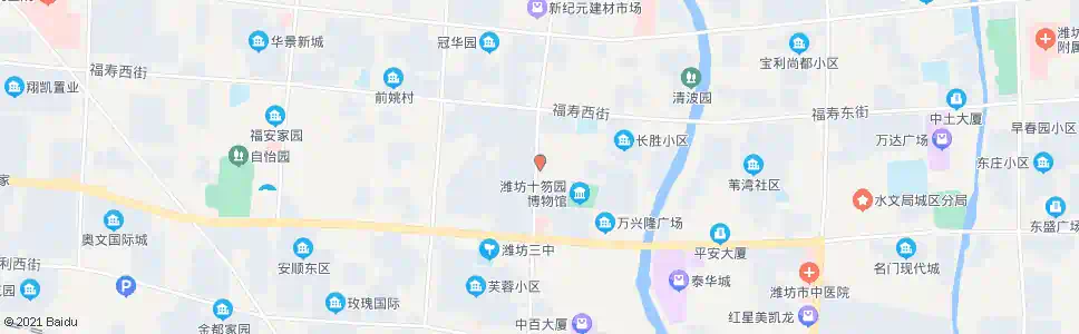 潍坊和平路口(市地税局潍城分局)_公交站地图_潍坊公交_妙搜公交查询2024