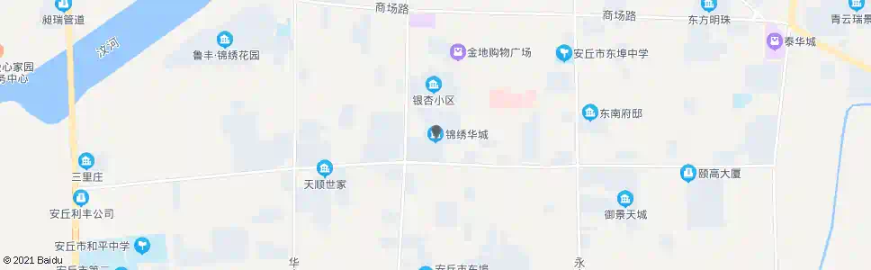 潍坊锦绣华城(安丘)_公交站地图_潍坊公交_妙搜公交查询2024