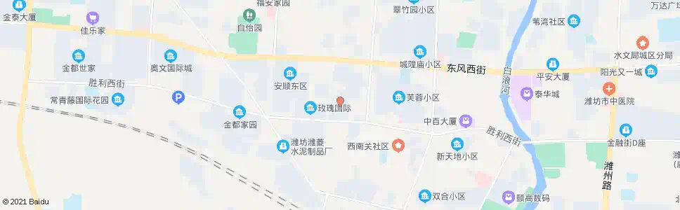 潍坊鸿禧花园_公交站地图_潍坊公交_妙搜公交查询2024