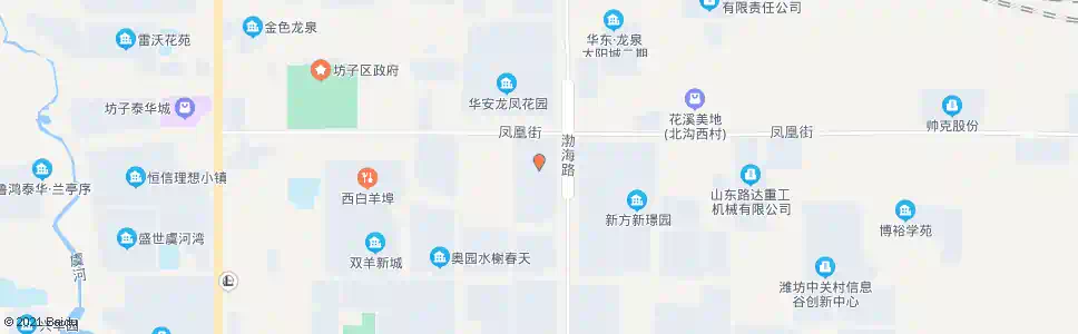 潍坊凤凰街凤山路口(欧美佳苑)_公交站地图_潍坊公交_妙搜公交查询2024