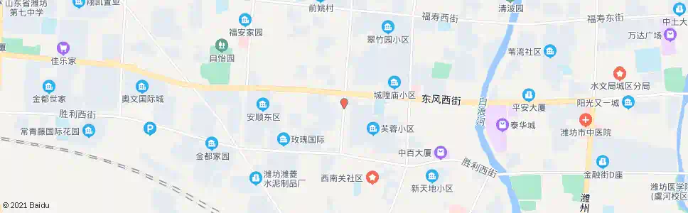 潍坊月河路东风街路口_公交站地图_潍坊公交_妙搜公交查询2024