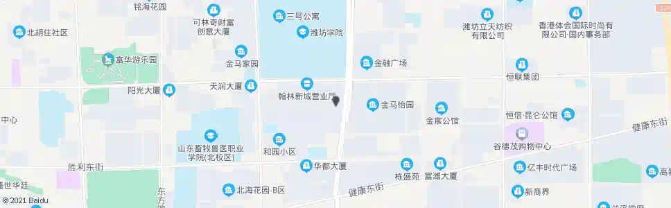 潍坊翰林新城_公交站地图_潍坊公交_妙搜公交查询2024