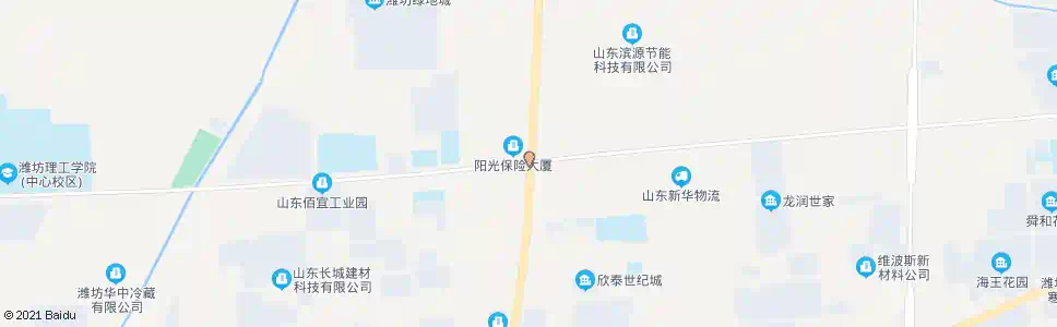 潍坊北海路民主街路口_公交站地图_潍坊公交_妙搜公交查询2024