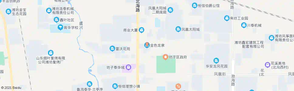 潍坊龙泉街郑营路口(天翔金色龙泉小区)_公交站地图_潍坊公交_妙搜公交查询2024