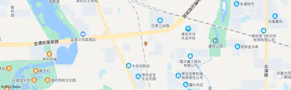 潍坊鸢飞路宝通街路口_公交站地图_潍坊公交_妙搜公交查询2024