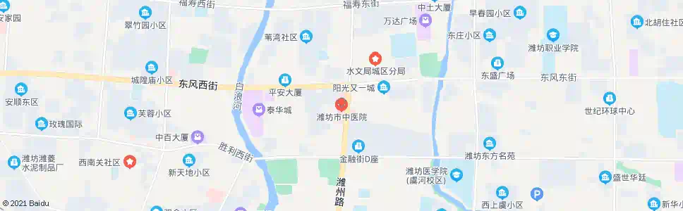 潍坊市中医院_公交站地图_潍坊公交_妙搜公交查询2024