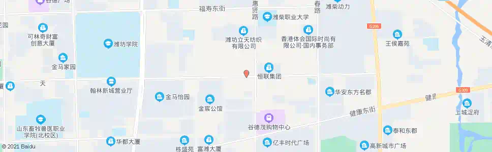 潍坊东风街路口(东风东街)_公交站地图_潍坊公交_妙搜公交查询2024