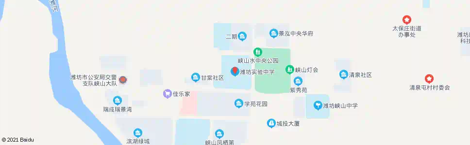 潍坊实验中学_公交站地图_潍坊公交_妙搜公交查询2024