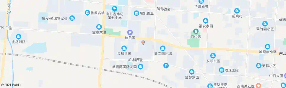 潍坊茂华紫苑公馆(清平路口)_公交站地图_潍坊公交_妙搜公交查询2024