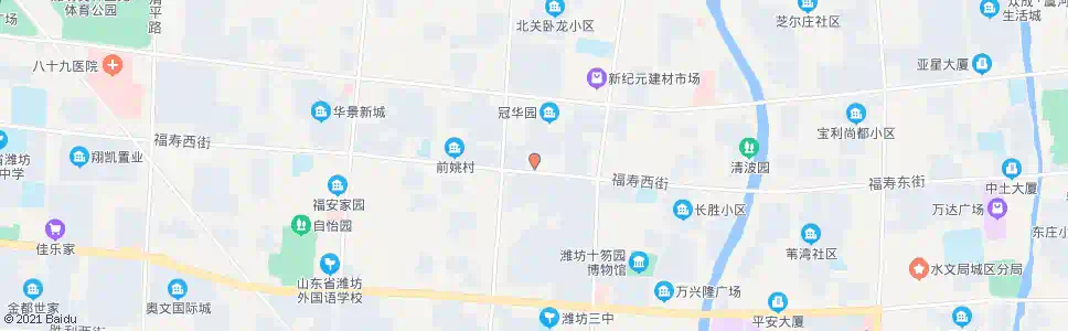 潍坊月河路福寿街路口(佳乐家福寿店)_公交站地图_潍坊公交_妙搜公交查询2024