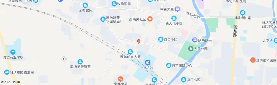 潍坊爱国路口_公交站地图_潍坊公交_妙搜公交查询2024