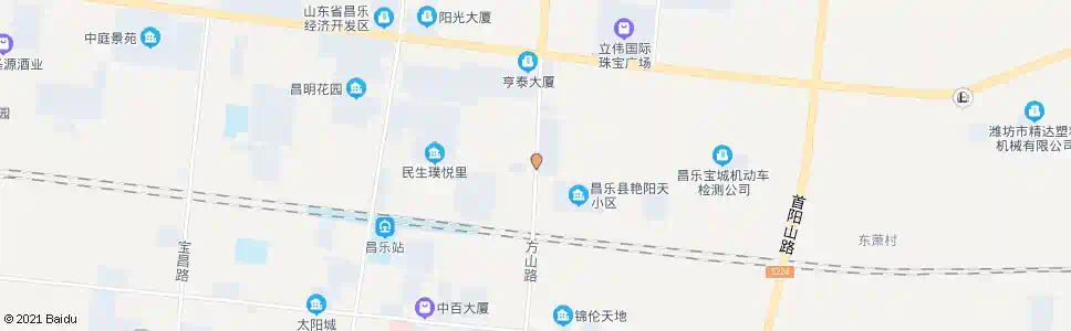 潍坊艳阳天花园_公交站地图_潍坊公交_妙搜公交查询2024