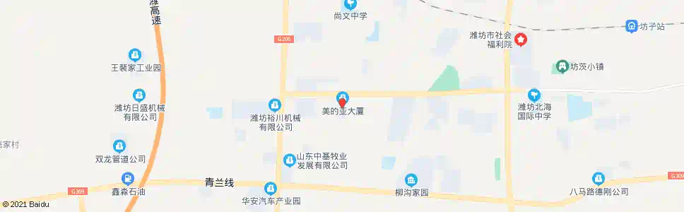 潍坊美的亚广场_公交站地图_潍坊公交_妙搜公交查询2024