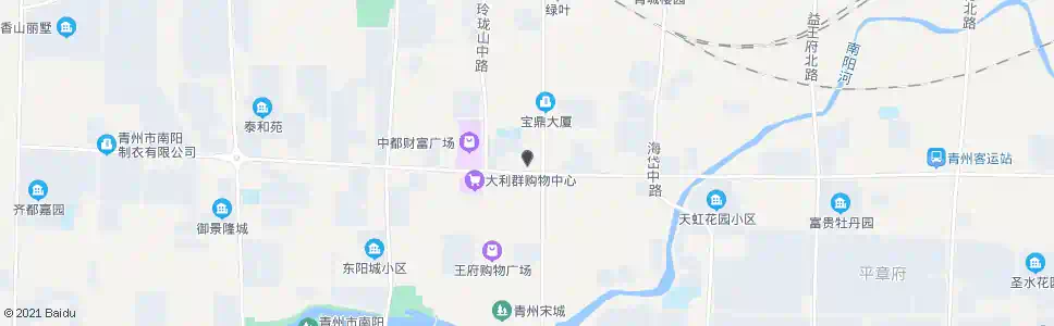 潍坊中百大厦百货大楼_公交站地图_潍坊公交_妙搜公交查询2024