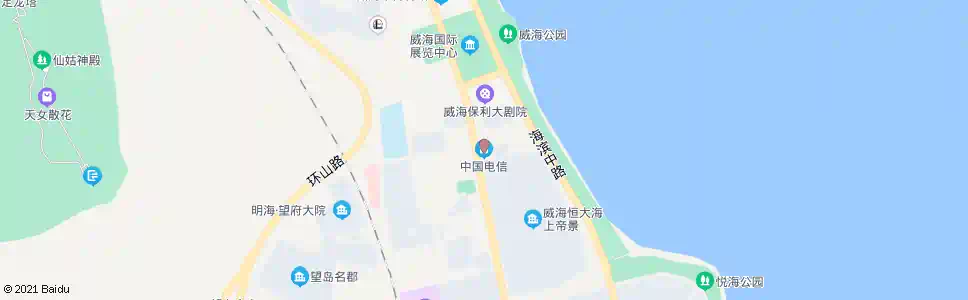 威海中国电信_公交站地图_威海公交_妙搜公交查询2024