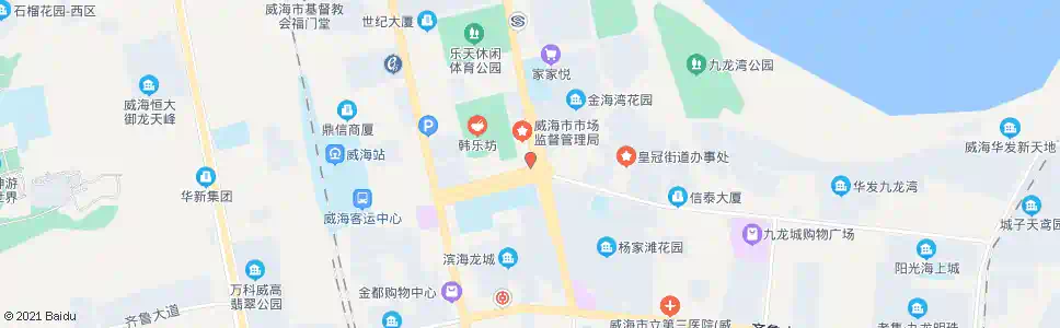 威海家世界装饰建材城_公交站地图_威海公交_妙搜公交查询2024