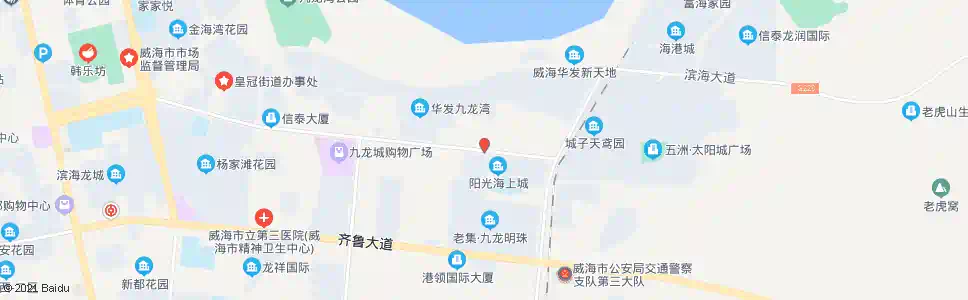 威海外运场站南门(海警基地)_公交站地图_威海公交_妙搜公交查询2024