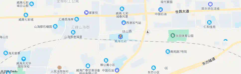 威海杨家滩北_公交站地图_威海公交_妙搜公交查询2024