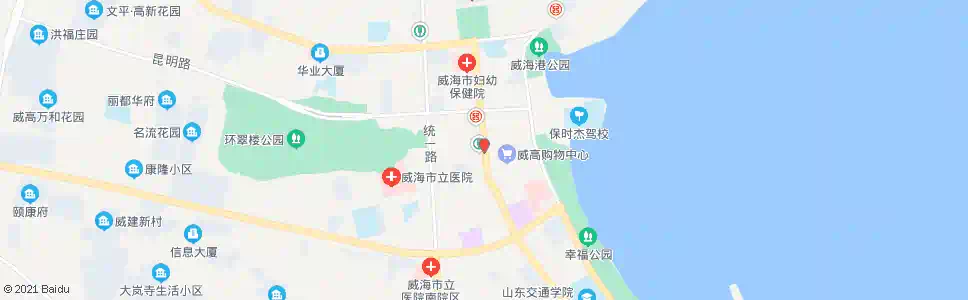 威海威高广场(华联商厦)_公交站地图_威海公交_妙搜公交查询2024