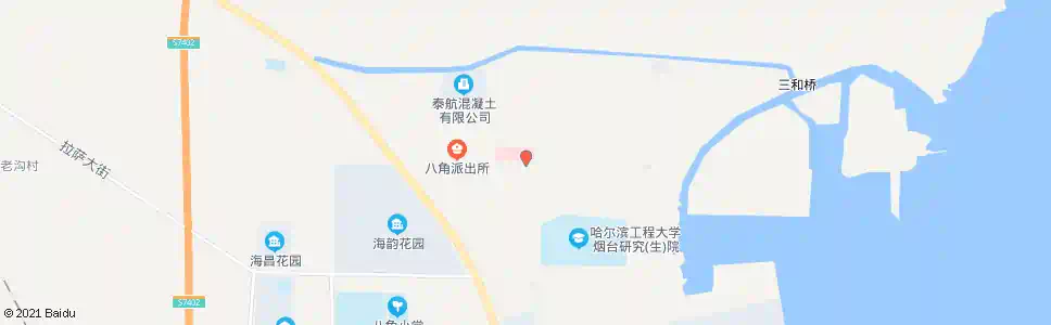 烟台八角办事处_公交站地图_烟台公交_妙搜公交查询2024