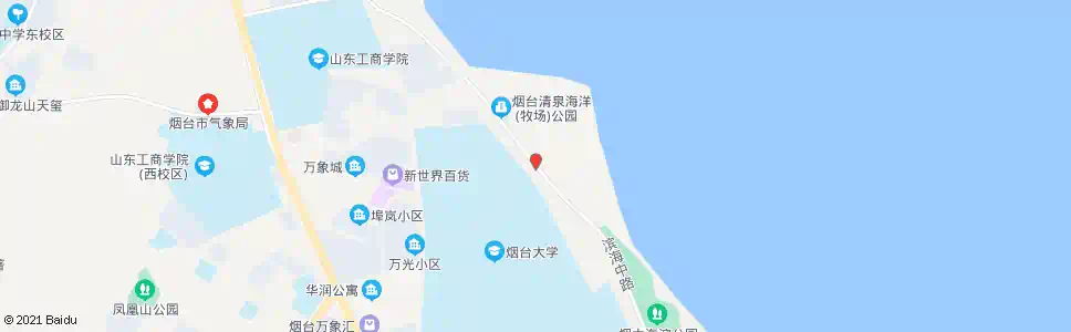 烟台烟台大学东门_公交站地图_烟台公交_妙搜公交查询2024