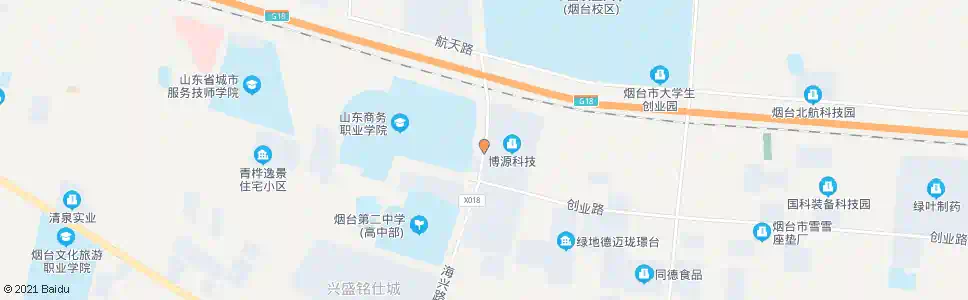 烟台山东商务职业学院_公交站地图_烟台公交_妙搜公交查询2024