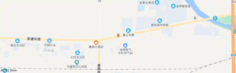 淄博张周路北京路路口_公交站地图_淄博公交_妙搜公交查询2024