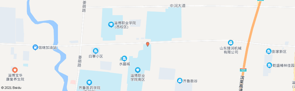 淄博淄博职业学院_公交站地图_淄博公交_妙搜公交查询2024