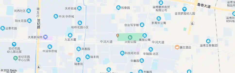 淄博淄博创业中心_公交站地图_淄博公交_妙搜公交查询2024