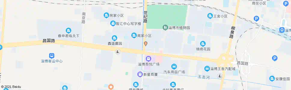 淄博建业花园西门_公交站地图_淄博公交_妙搜公交查询2024