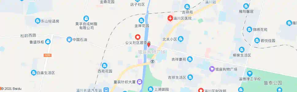 淄博银座家居_公交站地图_淄博公交_妙搜公交查询2024