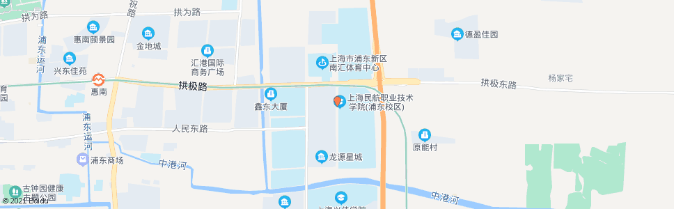 上海学海路人民东路_公交站地图_上海公交_妙搜公交查询2024