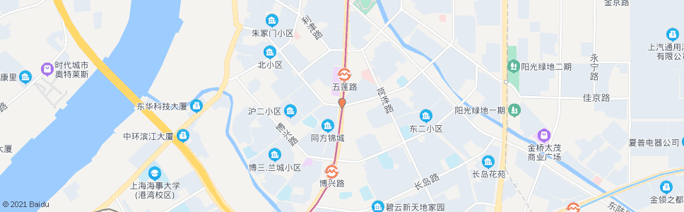 上海张杨北路五莲路_公交站地图_上海公交_妙搜公交查询2024