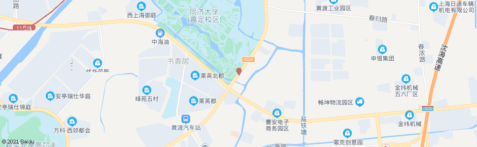 上海曹安路嘉松公路_公交站地图_上海公交_妙搜公交查询2024
