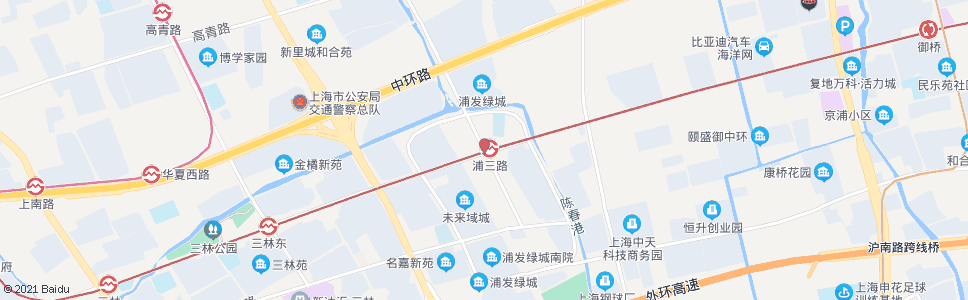 上海浦三路御桥路_公交站地图_上海公交_妙搜公交查询2024