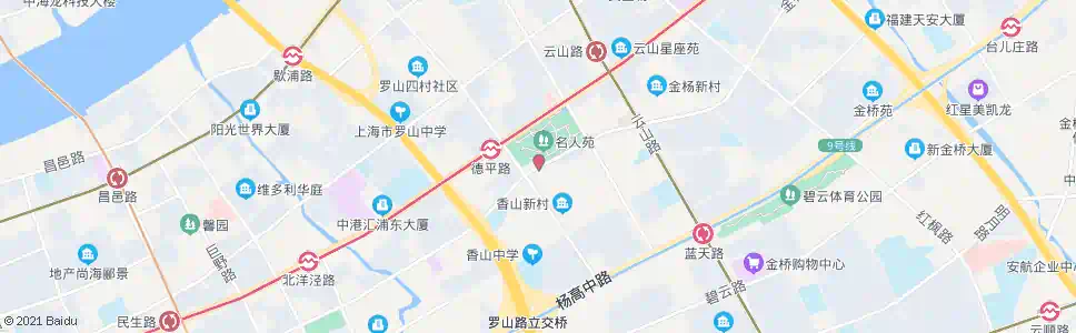 上海羽山路德平路_公交站地图_上海公交_妙搜公交查询2024