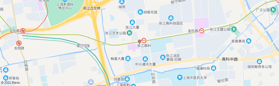 上海张江地铁站(松涛路)_公交站地图_上海公交_妙搜公交查询2024