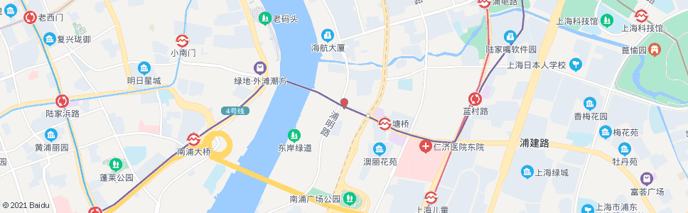 上海茂兴路塘桥新路_公交站地图_上海公交_妙搜公交查询2024