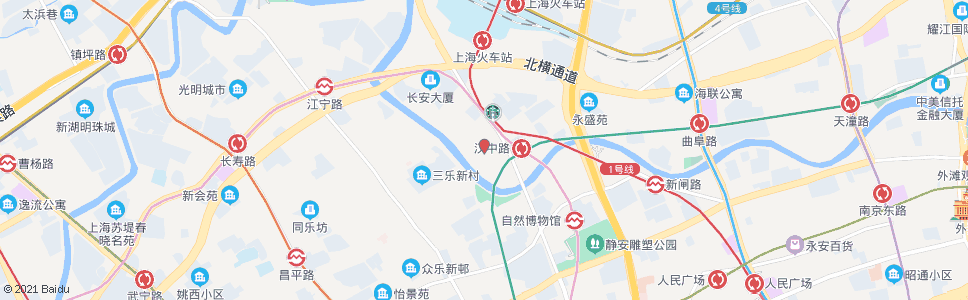 上海长安路恒通路_公交站地图_上海公交_妙搜公交查询2024